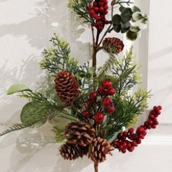 28IN MIX PINE&GREENARY SPRAY