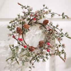 16IN ICY PINE WREATH