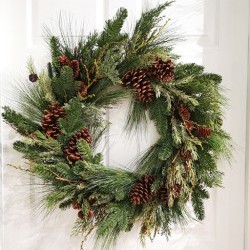 32IN MIXED PINE WREATH