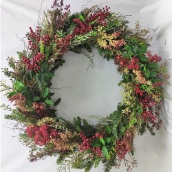 45IN MIXED BERRY WREATH