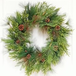 24IN MIX PINE WREATH