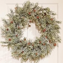 28IN PINE&MINI CONE WREATH