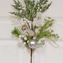 28IN SILVER BALL SPRAY