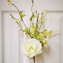 18" ROSE & PANCY SPRAY