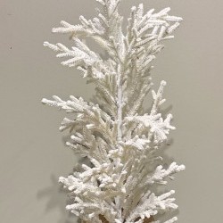 26IN SNOW PINE TREE PAPER POT