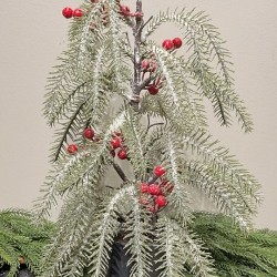 18IN ICE WEEPING PINE TREE BLK P