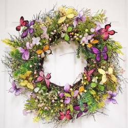28IN BUTTERFLY WREATH