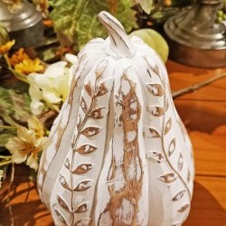 5.3X7.5 FIR CRAFTED PUMPKIN