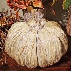 Item # RU2327 WOOD - 11X11.1X7.8 PUMPKIN