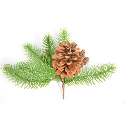 10"X7"X6" PINE&PINE CONE DECOR