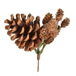 5"X4"X5" PINE CONE CLUSTER