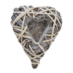 8"X10"X2.5" HEART BASKET