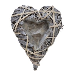 11"X14"X3" HEART BASKET