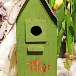 16IN BIRD HOUSE&FEEDER