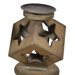 6.5"X6.5"X7" CUBE STAR HOLDER