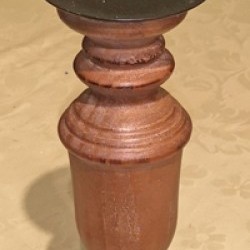 Item # WC1278 NATU - 4X4X10.5 CANDLE HOLDER