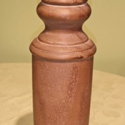 Item # WC1279 NATU - 4.8X4.8X15.5 CANDLE HOLDER